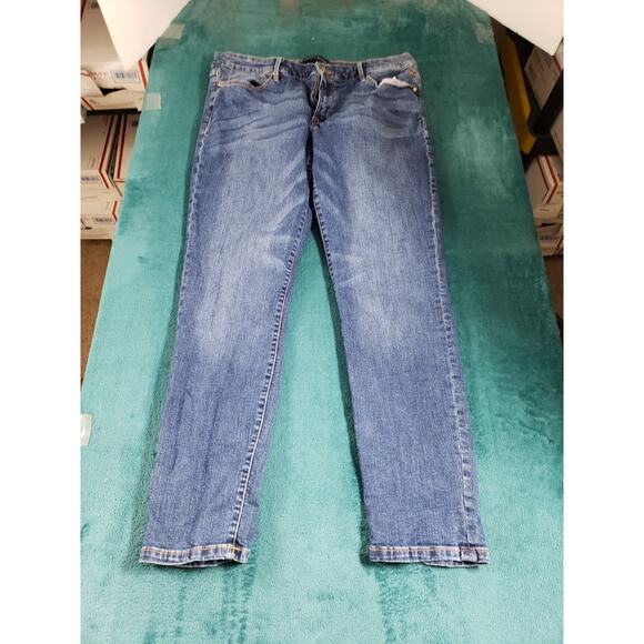 Tommy Hilfiger Jeans Size 14 Womens Blue Pants Stretch Mid Rise Amherst Skinny - Picture 2 of 13